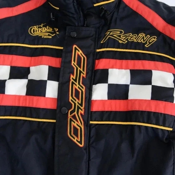Vintage Choko Designs Black & Red Performance "Hot Rider" Snowmobile Jacket - Picture 9 of 15